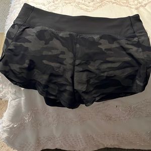 Athleta grayish black camo shorts